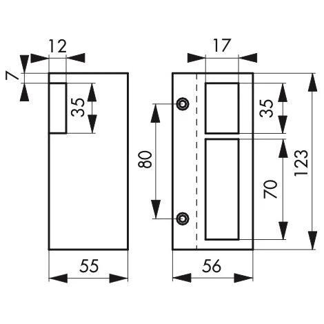 THIRARD - Gâche électrique Pour Serrure Verticale En Applique, Réversible, 12V, Compatible Extérieur, Gris – Image 2