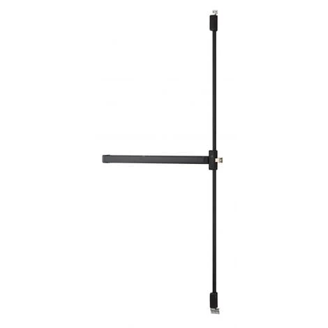 THIRARD - Serrure Anti-panique S-Push Pour Porte D'entrée, 2/3 Pts Haut Et Bas, Réversible, Noir