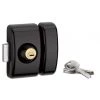 THIRARD - Verrou Double Entrée Universel Pour Porte D'entrée, Cylindre 45mm, Acier, 4 Clés, Epoxy Noir