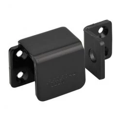 THIRARD - Porte-cadenas Renforcé à Recouvrement, Gauche, Acier, Protection Pour Fermeture, Noir