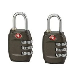 THIRARD - Lot De 2 Cadenas à Combinaison TSA, 3 Chiffres, Voyage, Anse Acier, 30mm