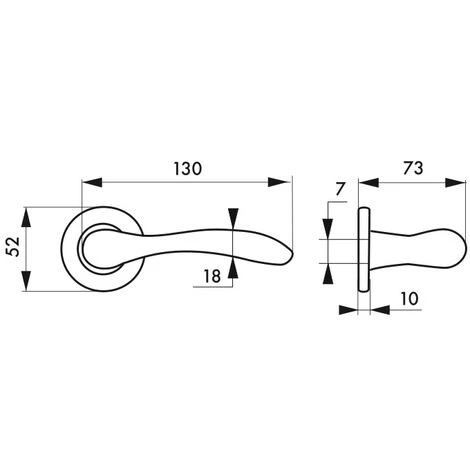 THIRARD - Paire De Béquilles Pour Porte, Carré 7mm, Inox â Image 2