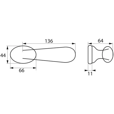THIRARD - Paire De Béquilles Gran Prix Pour Porte, Carré 7mm, Chromé Poli – Image 2