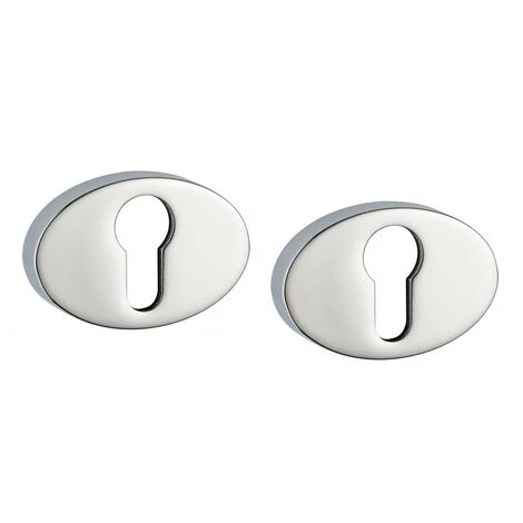 THIRARD - Paire De Rosaces Gran Prix, Trou De Cylindre, Chromé Poli