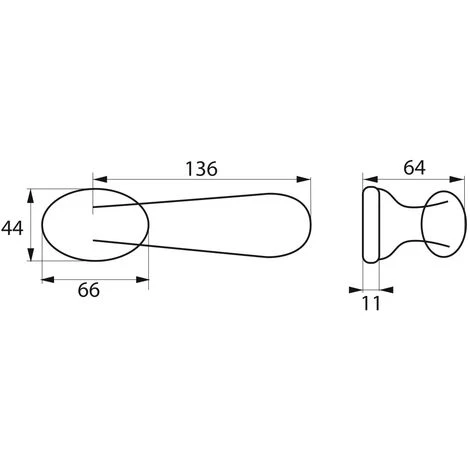 THIRARD - Paire De Béquilles Gran Prix Pour Porte, Carré 7mm, Alu Noir Mat – Image 2
