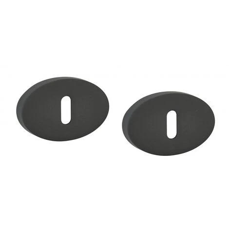 THIRARD - Paire De Rosaces Gran Prix, Trou De Clé, Alu Noir Mat