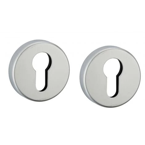 THIRARD - Paire De Rosaces Leonardo, Trou De Cylindre, Argent