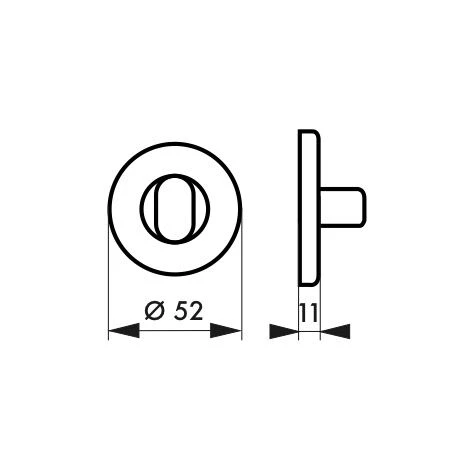 THIRARD - Paire De Rosaces, Condamnation, Chromé Poli – Image 2
