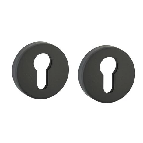 THIRARD - Paire De Rosaces, Trou De Cylindre, Alu Noir Mat