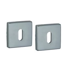 THIRARD - Paire De Rosaces Archimede, Trou De Clé, Aspect Inox