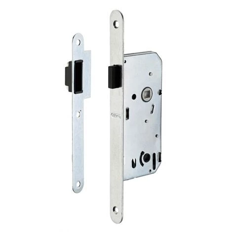 THIRARD - Serrure Encastrable Magnétique à Condamnation Pour Salle De Bain Et Toilette, Axe 40mm, Bouts Ronds