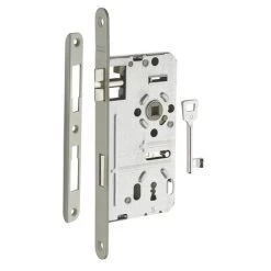 THIRARD - Serrure Encastrable à Clé Pour Porte De Chambre, Gauche, Axe 55mm, Bouts Ronds, 1 Clé